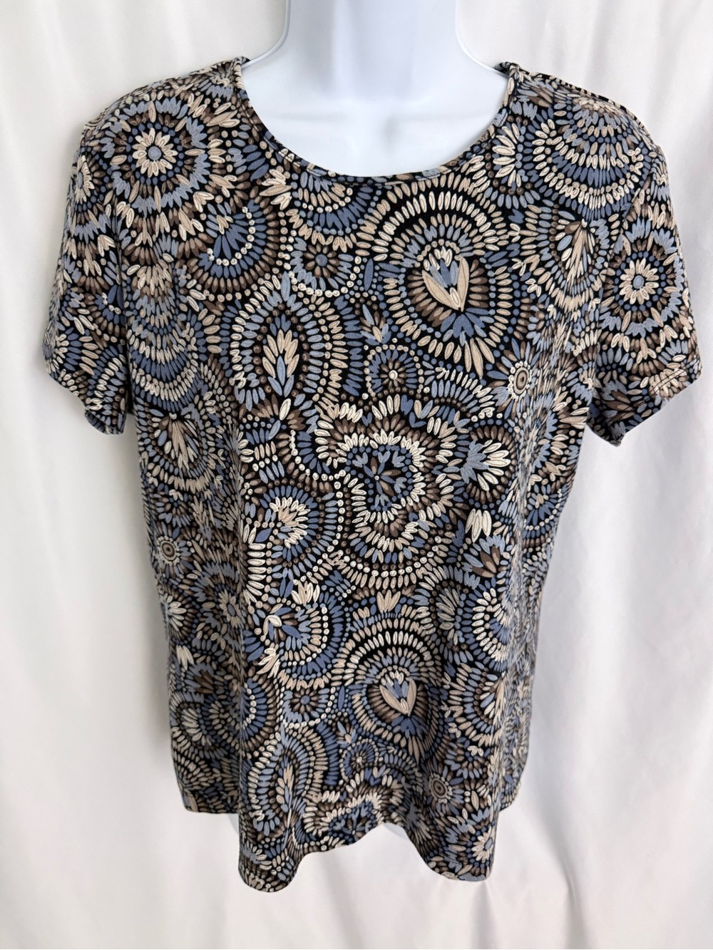 Croft&Barrow Short Sleeve Top Size Large